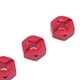 thumbnail image 2 of Adaptador de cubo hexagonal para rueda de metal (4 unidades) para Wltoys 1/14 14400 RC Car (Wltoys A979 K929) rojo, 2 of 4