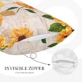 thumbnail image 5 of Bixox Sunflower Printed Pillow Protector,Super Soft Ideal for Home,Guests,Rentals - 16"x24", 5 of 8