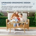 thumbnail image 5 of Bellefurn 5 Pieces Outdoor Patio Furniture Sets with Swivel Rocker Chairs Rattan Glider Loveseat and Coffee Table,Wicker Outdoor Conversation Sets for Porch Deck Backyard Poolside, 5 of 9