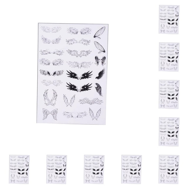 Inteprter Pegatina Resina Fácil de usar Paster Hermosa artesanía Almacenamiento conveniente Saludo Mixed Media Art Calendario Álbum de fotos tipo 5 10piezas