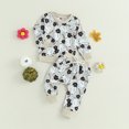 thumbnail image 2 of Fortune Halloween Clothes for Baby Girl Pumpkin Ghost Sweatshirt Sweatpants 2Pcs Fall Set, 2 of 8