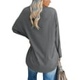 thumbnail image 2 of Sherrylily Women Long Sleeve Oversized T Shirts Loose Casual Tunic Tops S-2XL, 2 of 3