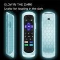 thumbnail image 5 of CaseBot Honey Comb Anti-Slip Shockproof Silicone Case Cover for Roku Ultra 4K 4800R (2020)/ 4670 (2019)/ 4661 (2018)/ 4660 (2017), Roku 1/2/3/4 Remote Controller,Blue Glow, 5 of 8