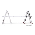 thumbnail image 4 of Lift Ladders 22 Foot Reach 5 in 1 Multi Position Aluminum Step Ladder, Silver, 4 of 12