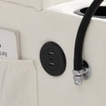 thumbnail image 5 of 37" Single sofa recliner with manually adjustable backrest,USB charging port on the armrest side, phone stand included,hidden armrest storage,Beige, 5 of 8