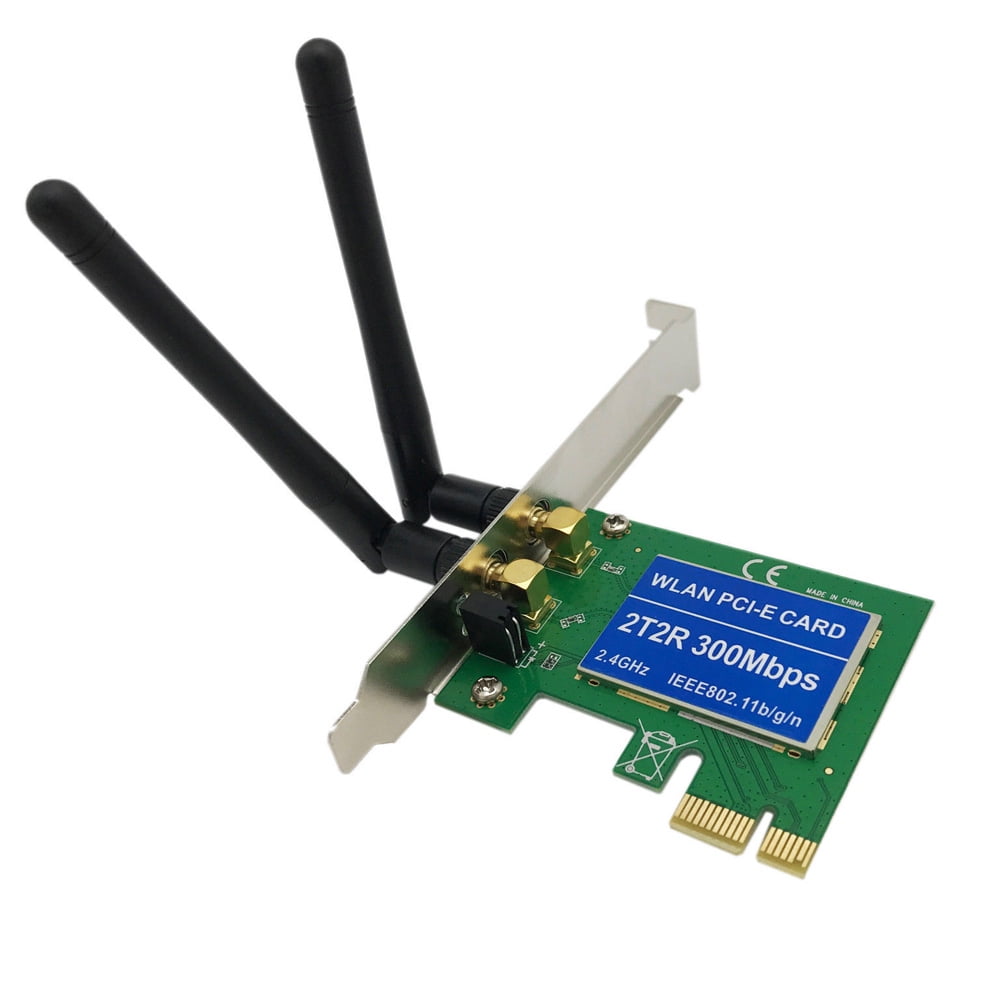 Axgear Wireless Pci E Network Card Cordless N 300m Wifi Pci Express Adapter W 2 Antennas Walmart Canada
