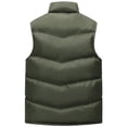 thumbnail image 5 of Mifsaly Mens Warm Puffer Vests Padded Zip Up Stand Collar Quilted Vest Fall Winter Daily Going Out Sports Travel Casual Outfits with Zipper Pockets, 5 of 9