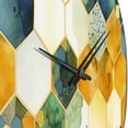 thumbnail image 3 of Designart "Chromatic Hexa Mirage III" Abstract Shapes Oversized Wall Clock, 3 of 5