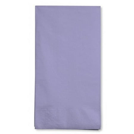 Disposable Dinner Napkins CPC B1616L Lavender Disposable 2-Ply 1 by 8 Fold Dinner Party Napkins, Case of 600 - 12 Case of 50 ()