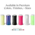 thumbnail image 2 of Hopsulator Slim Can Cooler Insulated for 12oz Slim Cans | Skinny Can Insulated Stainless Steel Drink Holder for Hard Seltzer, Beer, Soda, and Energy Drinks (Glitter White), 2 of 6