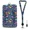 Funny Dinosaur, variant on QRZIQRZ Leather Badge Holder, RFID Blocking ID Badge Card Holder with Adjustable Retractable Lanyards, Safety Breakaway Lanyards with Swivel Metal Clasp for Women Offices Staff-Cute Black Cat
