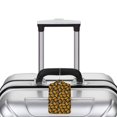 thumbnail image 5 of Sikiie fall leaf Luggage Tag for Suitcase Leather Baggage Tag with Stainless Steel Loop Privacy Cover for Women Men Girls-1, 5 of 5