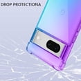 thumbnail image 2 of for Google Pixel 7 Case with [Ring Kickstand Holder] Clear Gradient Soft TPU [Reinforced Corners] Shockproof Protective Phone Case Cover for Google Pixel 7-Purple Blue, 2 of 6