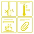 thumbnail image 6 of 8.7" Silicone Soup Ladle Spoon Wood Hand Restaurant Kitchen Scoop Utensil Cooking Supplies Yellow, 6 of 7