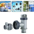 thumbnail image 6 of Above Ground Plunger Valves with Gaskets & Nuts + Hose Adapters, Above Ground Plunger Valves with Pool Hose Adapter, Pool Parts and Accessories, Multisize, 1 Set 2 PCS, 6 of 9