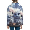 thumbnail image 6 of Naloa Cute Animal Couple Teenage Zipper Hoodie, Long Sleeve Zip Up Hoodies Casual Jackets Tops for 7-12 Years-Medium, 6 of 6