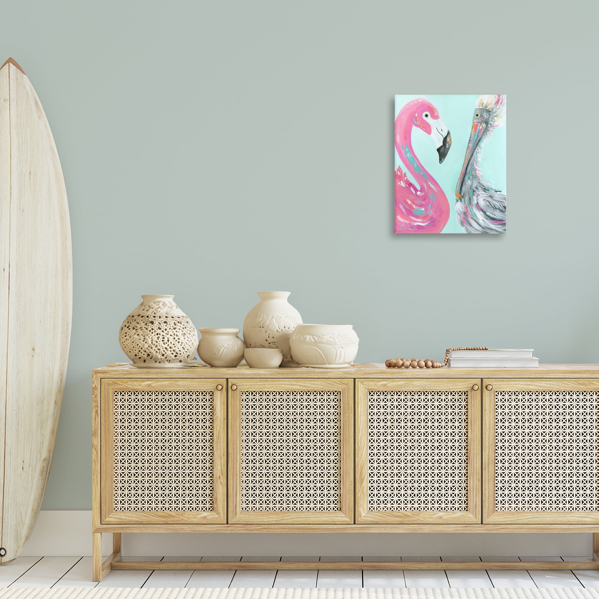 Stupell Industries Wild Nautical Birds Animals & Insects Painting Gallery Wrapped Canvas Art Print Wall Art, 16 x 20