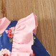 thumbnail image 5 of Gibobby Conjunto de Sudadera y Leggings de Lana Conjunto de 2 uds de mono con y retazos con estampado Floral de manga larga para niñas recién nacidas(Azul, 3-6 Meses), 5 of 5