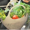 thumbnail image 3 of Hutzler Garden Colander Bag with Carrying Handle, Collect Carry & Clean Your Fresh Picked Fruit and Vegetables, Pink, 3 of 6