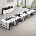 thumbnail image 4 of Reception Laptop Office Desks White Executive Monitor Writing Office Desks Standing Conference Scrivania Con Cassetti Furnitures My Lux Decor Round, 4 of 28