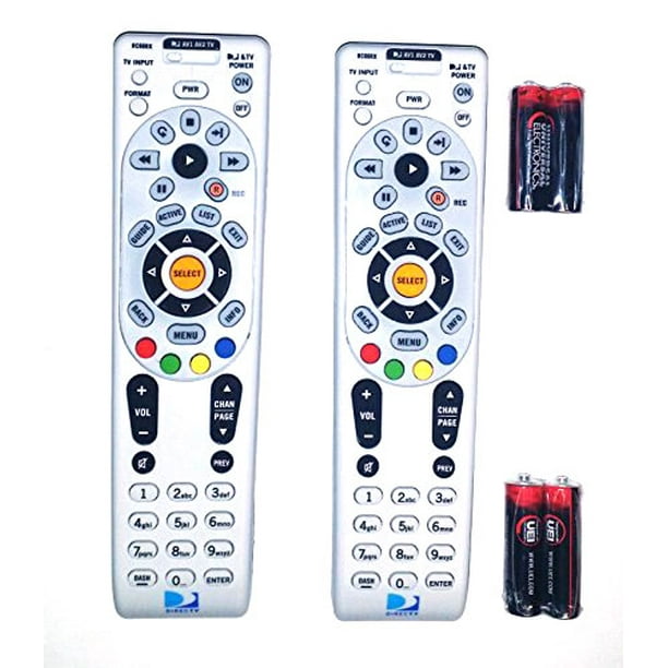 DIRECTV RC66RX RF Universal Remote Controls with Batteries, Set of 2