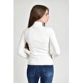 thumbnail image 3 of Blusa tejida de cuello alto /Juvenil, 0247 (Blanco) blanco M, 3 of 4