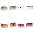thumbnail image 1 of 4Pack Fashion Womens Rectangle Cut De Sol Lentes Teñidas Protección Sunnimix Gafas de sol rectangulares para mujer, 1 of 8