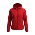 thumbnail image 6 of DYTTDG Women's Lightweight Hooded Windbreaker Jacket, Full Zip Long Sleeve Solid Casual Outdoor Jacket with Side Pockets, 6 of 8