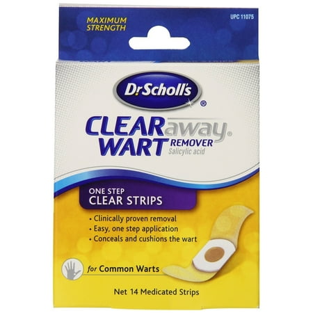 UPC 649684734766 product image for Dr. Scholl's Clear Away Wart Remover, One Step, Clear Strips 14 Each | upcitemdb.com