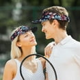 thumbnail image 5 of Balery Flowers ad Butterflies Sport Wear Athletic Visor Sun Sports Visor Hat Visor Adjustable Cap for Women and Men (One Size), 5 of 8