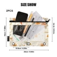 thumbnail image 4 of FORMRS 2 Pack Pencil Pouch for 3 Ring Binder with Clear Window Zipper Case, Retro Rainbow, 4 of 6
