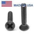 thumbnail image 1 of 1/4-28 x 1 5/8 Fine Thread MS24693-B Machine Screw Phillips Flat Head 100 Degree - USA Stainless Steel 18-8 Black Oxide Pk 1000, 1 of 1