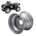 thumbnail image 1 of 18X9.50-8 Go Kart Wheel Rim, High Strength Aluminum Alloy 8 Inch ATV Wheel Rim Hub, 3 Lugs for ATV for UTV Quad Golfs Cart with High Performance, Silver, 1 of 7