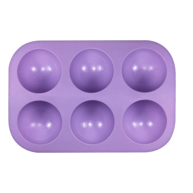 stanreset Cake Mold Half-ball Baking Tray Chocolate Ice Cube Silicone Mould Baking Tool 1 bag 1Set