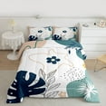 thumbnail image 2 of jejeloiu Cartoon Monstera Leaf Bedding Comforter Set,Kawaii Daisy Blossom Twin Comforter Sets,Abstract Minimalsim Desgin Bedding Set For Adults,Breathable Home Decor Reversible,2pcs, 2 of 8