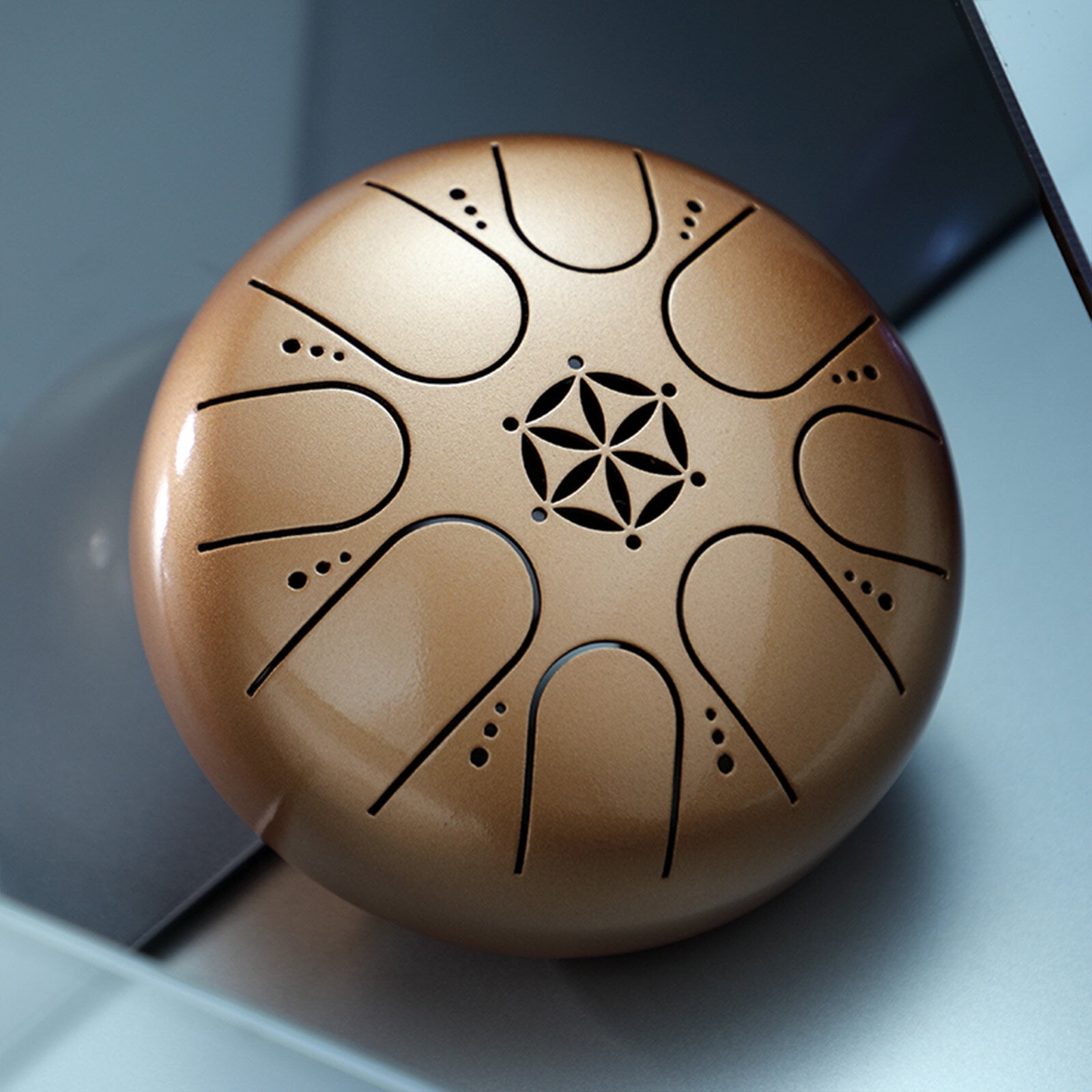 5 Inch Steel Tongue Drum 8 Notes Handpan Drum with Drum Mallet Finger Picks Percussion for Meditation Yoga