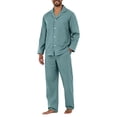 thumbnail image 5 of HAJWOH Button Front Men's Pajama Sets - Soft Comfortable Sleepwear for Home for Sleep and Relaxation, 5 of 5