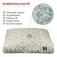 thumbnail image 2 of Majestic Pet | Athens Shredded Memory Foam Rectangle Pet Bed For Dogs, Removable Cover, Sand, Medium, 2 of 5