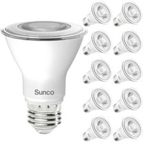 Sunco 10 Pack PAR20 LED Bulbs, Flood Light Bulb Outdoor, 470 LM, 7W (50W Equivalent), 2700K Soft White, E26 Medium Base, Dimmable, Track Lighting for Indoor/Outdoor Use, Wet Rated UL