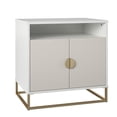 thumbnail image 4 of Kelly Accent Cabinet, White/Taupe, 4 of 12