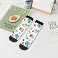 thumbnail image 7 of Pofeuu Travel1 Print 30cm Socks, Adult Running Hiking Socks for Youth and Adult, 7 of 7