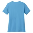 thumbnail image 6 of Yellow Rooster Women's Core Cotton V-Neck Tee Aquatic Blue XS, 6 of 6