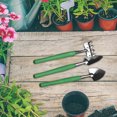 thumbnail image 5 of 3-Piece Mini Garden Tools Set - Small Stainless Steel Hand Tools with Wood Handle for Indoor Plants, Potted Flowers, Transplanting - Includes Shovel, Rake & Wide Shovel - Compact 5.91" Gardening Kit, 5 of 6