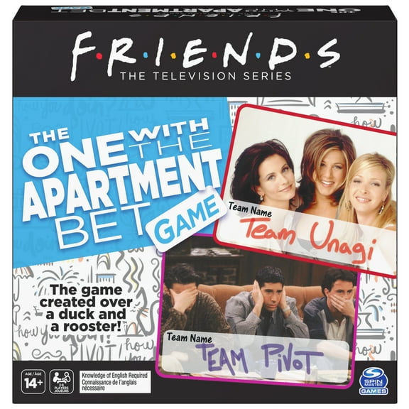 Friends TV Show, The One with the Apartment Bet Party Game, for Adults and Teens Ages 14 and up
