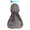 Gray, variant on Distressed Durag Head Wrap for Mens wave cap-White