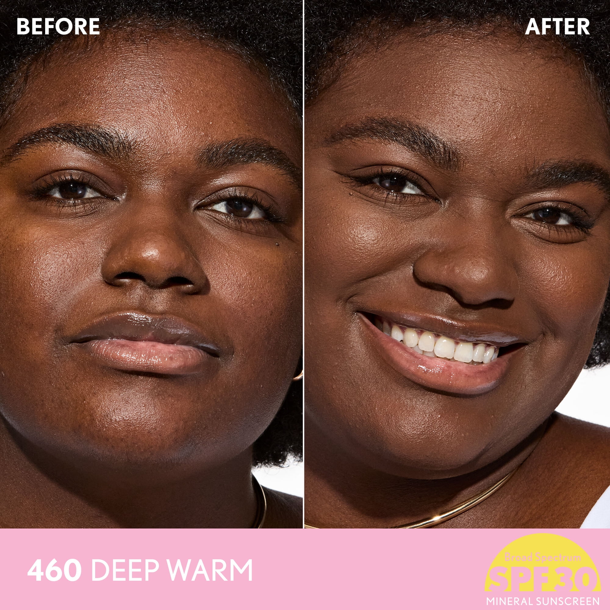 COVERGIRL Clean Fresh Blurring Skin Tint SPF30, 460 Deep Warm, 1 fl oz