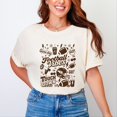 thumbnail image 2 of Football Vibes Touchdown Collage - Womens Garment Dyed Tee, 2 of 6