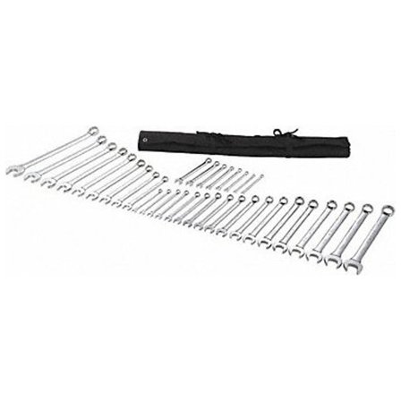 Westward Combination Wrench Set, 15 Degree Head Angle, 35-Piece 54DF95