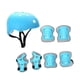 thumbnail image 3 of Equipo de protección deportivo con casco infantil, rodilleras y coderas. Azul claro, 3 of 9