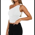 thumbnail image 2 of Tops de Verano con Cuello Halter para Mujer, Top Corto Sin Espalda con Escote en V Profundo, Tankini L, 2 of 8